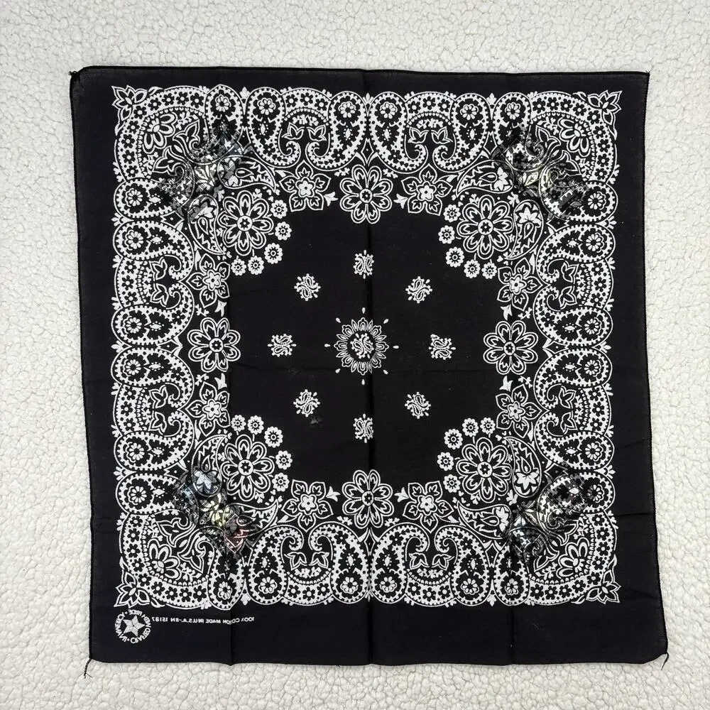 90s Y2K CMT Country Music Television Video Banadana Scarf‎ USA Vintage Cotton TV